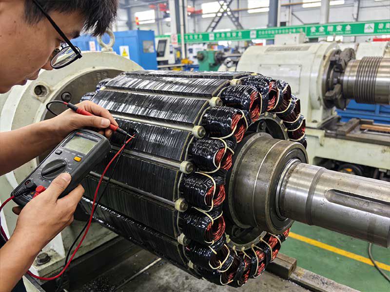 更换主轴定子线圈