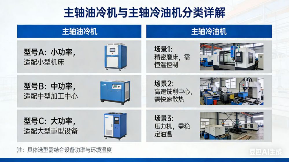 深耕温控领域——主轴油冷机与冷油机的分类及核心特点